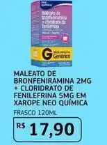 De - maleato de bronfeniramina + cloridrato de fenilefrina 5mg em xarope neo química