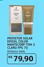 Episol - protetor solar color mantecorp tom 2 claro fps 70
