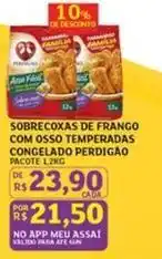 Assaí Atacadista Ana - sobrecoxas de frango com osso temperadas oferta