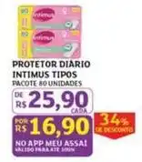 Assaí Atacadista Intimus - protetor diário tipos oferta