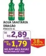 Assaí Atacadista Dragão - agua sanitaria oferta