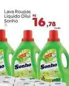 Novo Atacarejo Sonho - lava roupas líquido dilui oferta