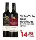 Novo Atacarejo Casa rodrigues - vinho tinto oferta