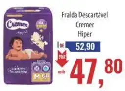 Supermercados BH Fralda Descartável Cremer Hiper oferta