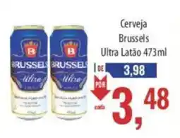 Supermercados BH Cerveja brussels ultra latão oferta