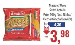 Supermercados BH Massa c/ Ovos Santa Amália oferta