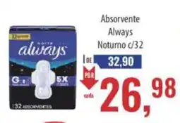 Supermercados BH Absorvente always noturno oferta