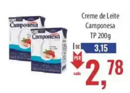 Supermercados BH Creme de Leite Camponesa oferta