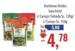 Supermercados BH Azeitonas Verdes Vale Fértil oferta