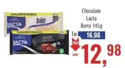 Supermercados BH Chocolate lacta barra 145g oferta