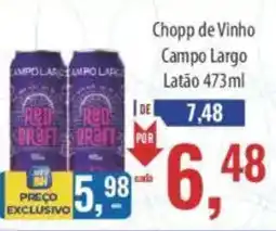 Supermercados BH Chopp de Vinho Campo Largo oferta
