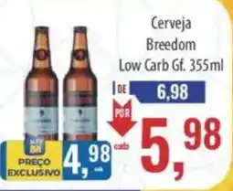 Supermercados BH Cerveja Breedom Low Carb Gf oferta