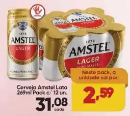 Lopes Supermercados Cerveja Amstel Lata oferta