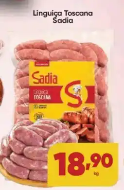 Lopes Supermercados Linguiça Toscana Sadia oferta