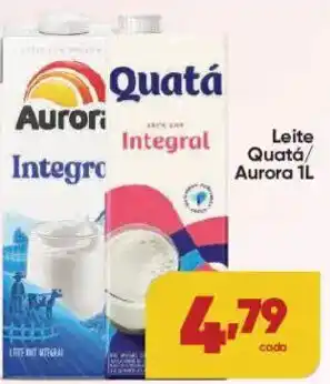 Lopes Supermercados Leite Quatá/Aurora 1L oferta