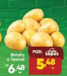 Lopes Supermercados Batata a granel oferta