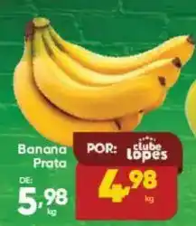 Lopes Supermercados Banana Prata oferta