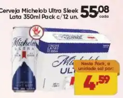 Lopes Supermercados Cerveja michelob ultra sleek oferta