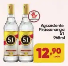 Lopes Supermercados Aguardente Pirassununga 51 oferta