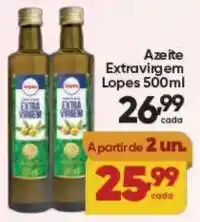 Lopes Supermercados Azeite Extravirgem Lopes oferta