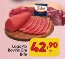 Lopes Supermercados Lagarto Bovino Em Bife oferta