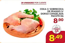 Supermercados Guanabara Coxa c/ sobrecoxa de frango s/ dorso congelada oferta