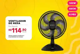 Casa e Vídeo ventilador de mesa oferta