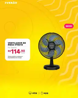 Casa e Vídeo ventilador de mesa vtr310 oferta