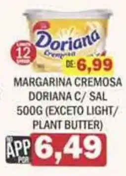 Supermercados Mendonça Margarina cremosa doriana c/ sal oferta
