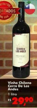 Big Box Vinho Chileno Cerro De Los Andes oferta
