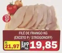 Supermercados Mendonça Filé de frango kg oferta