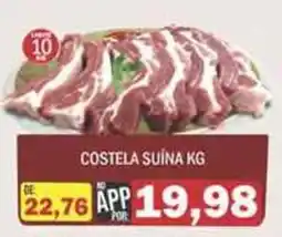 Supermercados Mendonça costela suína kg oferta