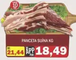 Supermercados Mendonça Panceta suína kg oferta