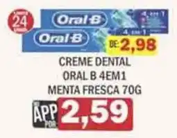 Supermercados Mendonça Creme dental oral b 4em1 menta fresca oferta