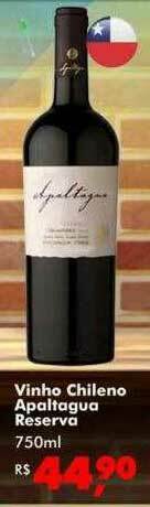 Big Box Vinho Chileno Apaltagua Reserva oferta