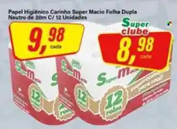 Rede Supermarket Papel Higiênico Carinho Super Macio Folha Dupla Neutro oferta