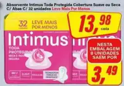 Rede Supermarket Absorvente Intimus toda protegida cobertura suave ou seca oferta