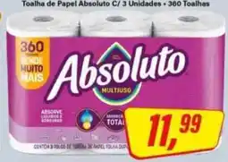 Rede Supermarket Toalha de Papel Absoluto C/ 3 Unidades oferta