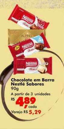 Big Box Chocolate Em Barra Nestlé Sabores oferta
