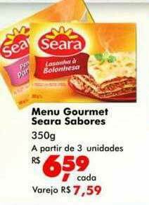 Big Box Menu Gourmet Seara Sabores oferta