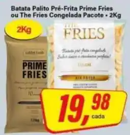 Rede Supermarket Batata Palito Pré-Frita Prime Fries ou The Fries Congelada Pacote oferta
