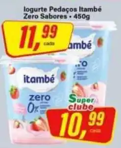 Rede Supermarket logurte pedaços itambé zero sabores oferta
