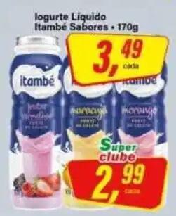 Rede Supermarket logurte Líquido Itambé Sabores oferta