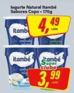 Rede Supermarket logurte natural itambé sabores copo oferta