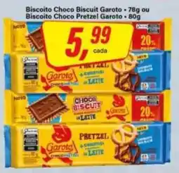Rede Supermarket Biscoito Choco Biscuit Garoto oferta