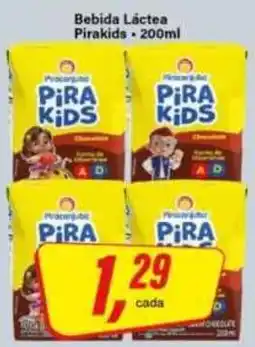 Rede Supermarket Bebida Láctea Pirakids oferta