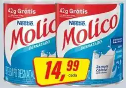Rede Supermarket Molico desnatado oferta
