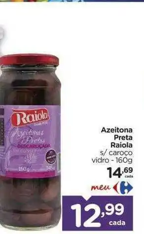Carrefour Azeitona Preta Raiola oferta