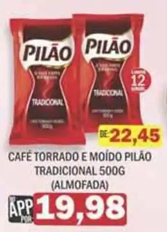 Café torrado e moído pilão tradicional