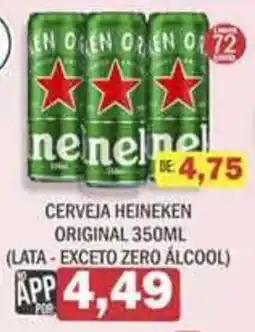 Supermercados Mendonça Cerveja heineken original oferta